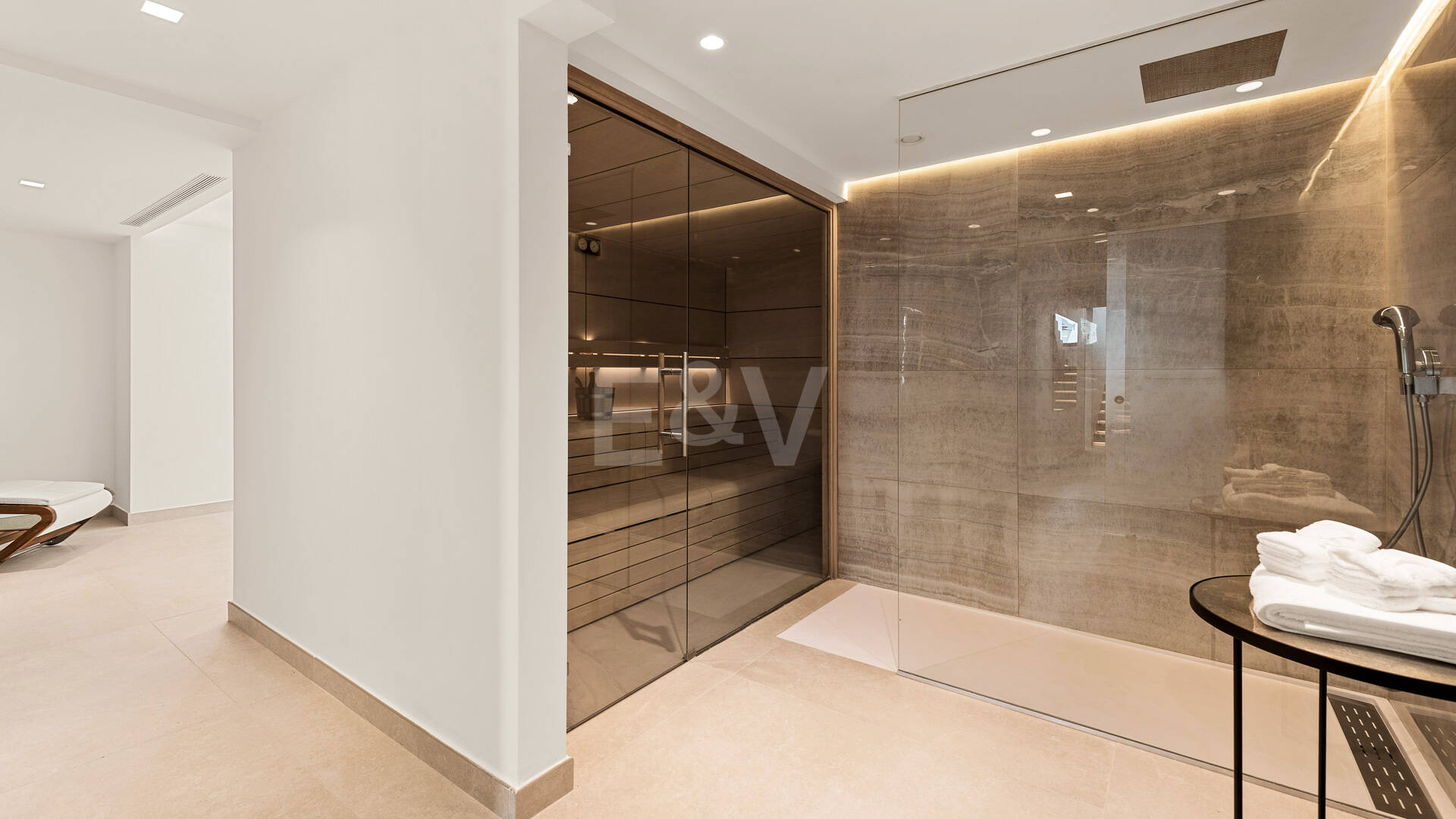 Villa de golf contemporaine Los Flamingos avec vue sur la mer