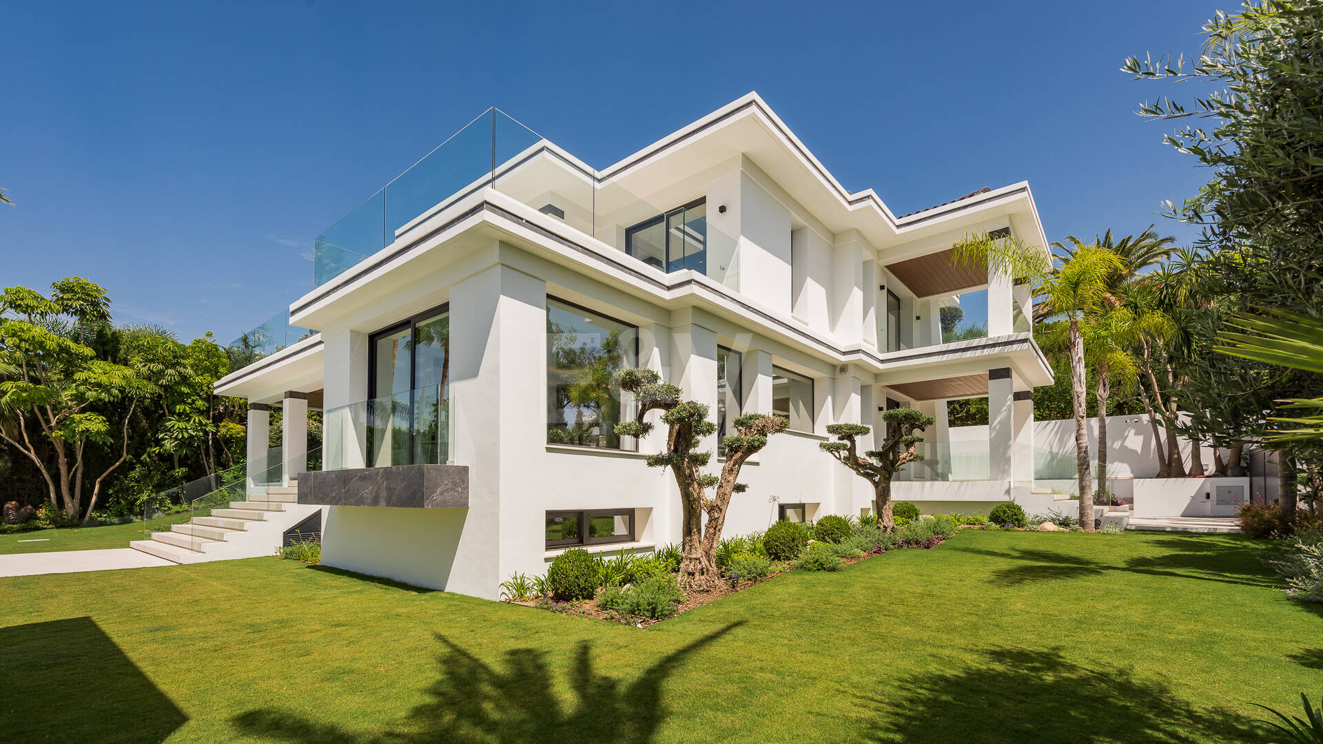 Villa de golf contemporaine Los Flamingos avec vue sur la mer