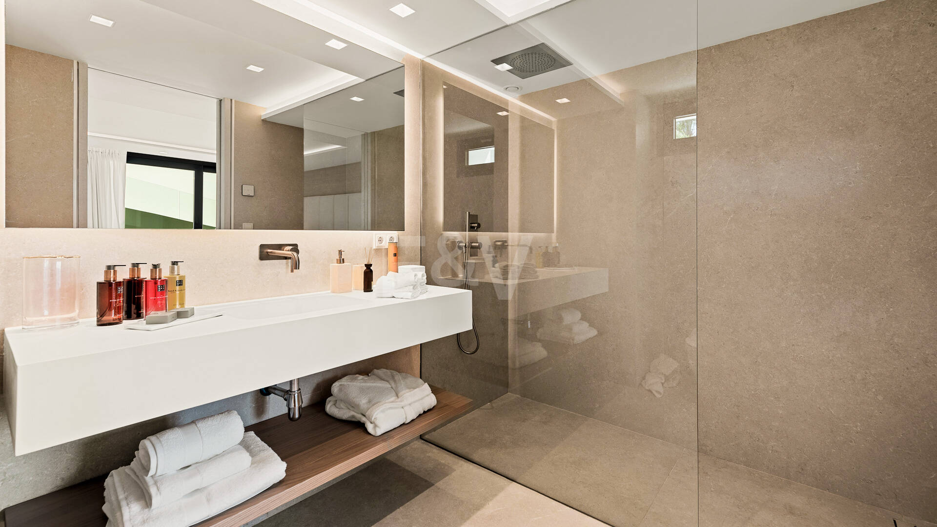 Villa de golf contemporaine Los Flamingos avec vue sur la mer