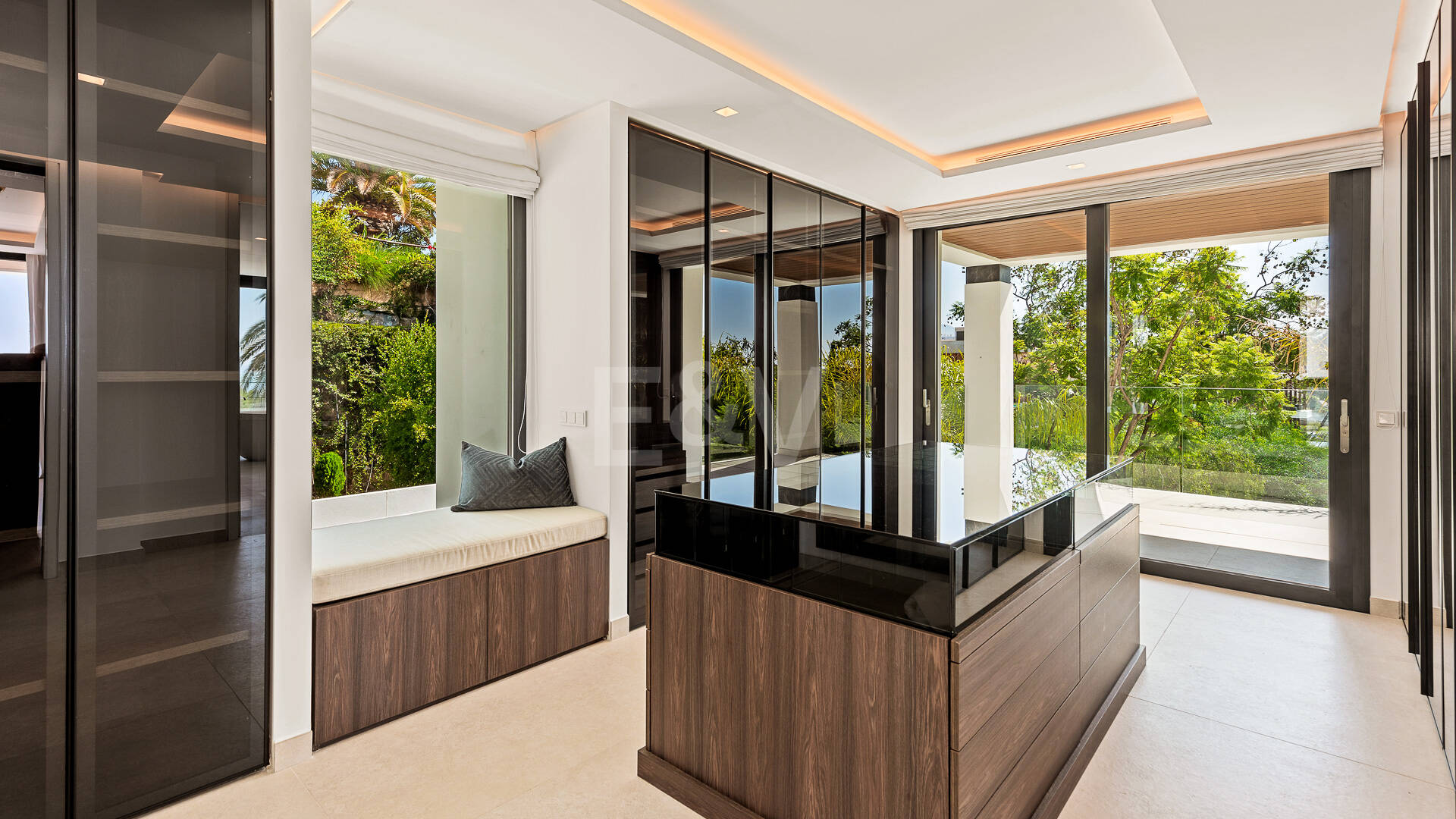 Villa de golf contemporaine Los Flamingos avec vue sur la mer