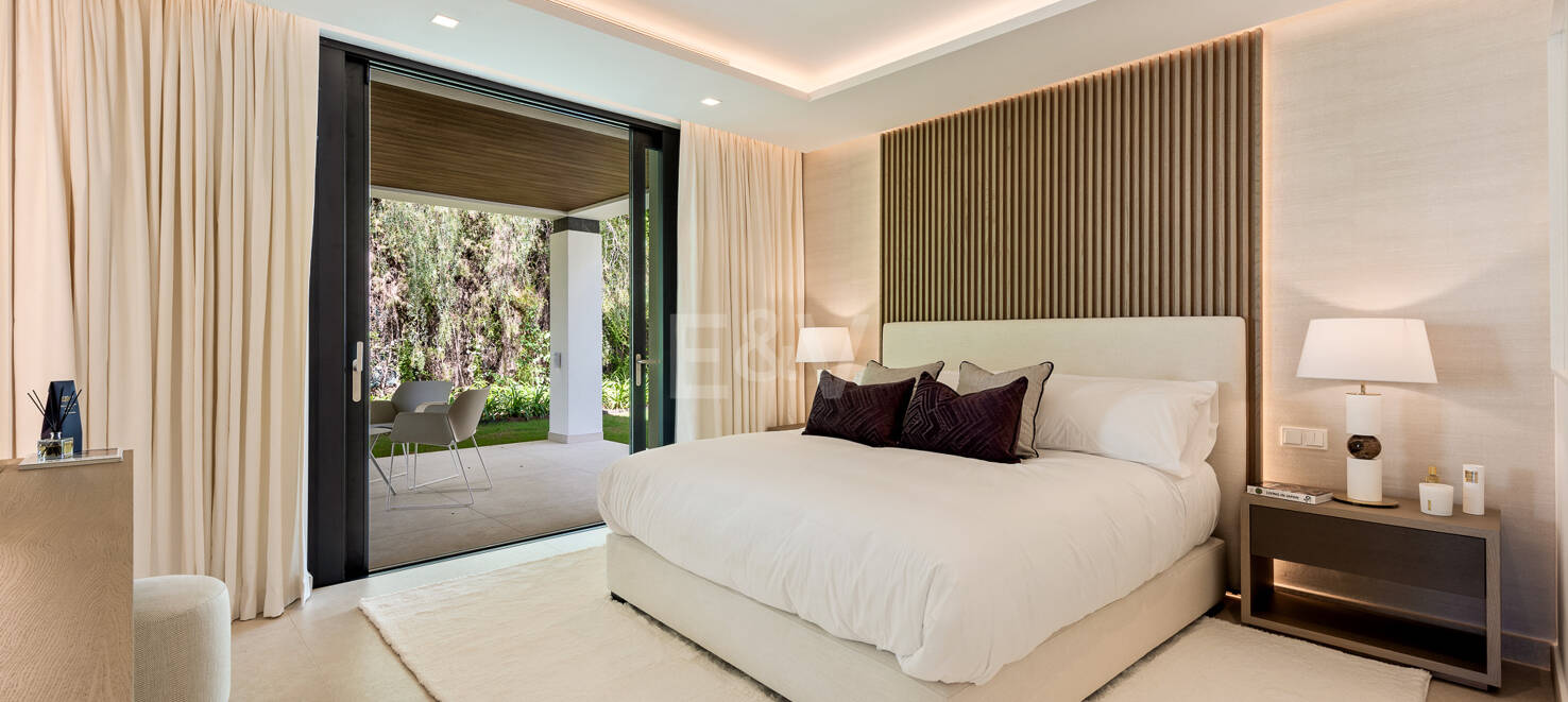 Villa de golf contemporaine Los Flamingos avec vue sur la mer