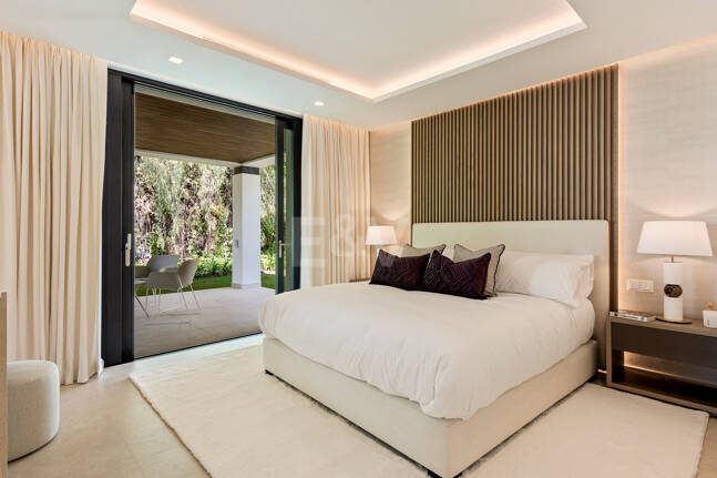 Villa de golf contemporaine Los Flamingos avec vue sur la mer