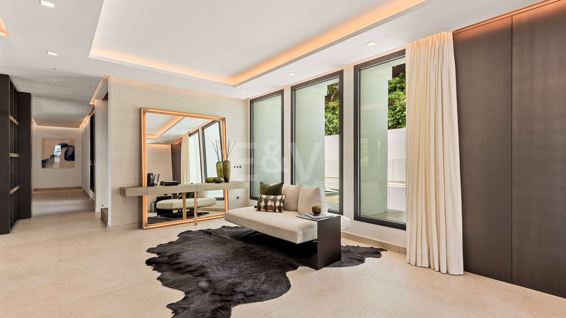 Villa de golf contemporaine Los Flamingos avec vue sur la mer