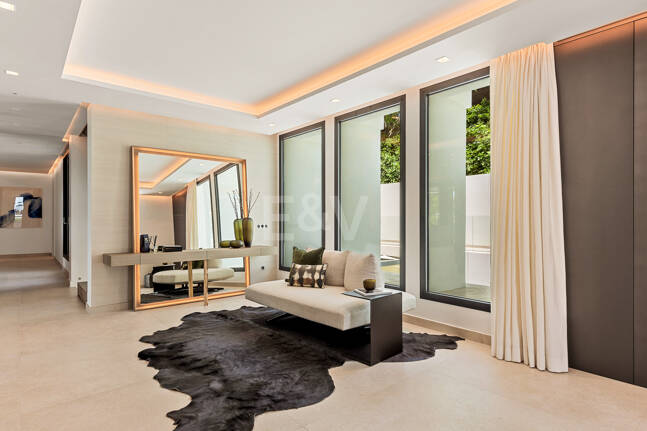 Villa de golf contemporaine Los Flamingos avec vue sur la mer