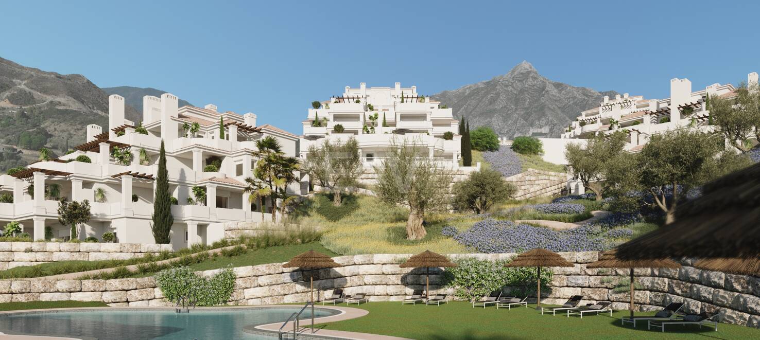 Apartment in Nueva Andalucia in tranquil area