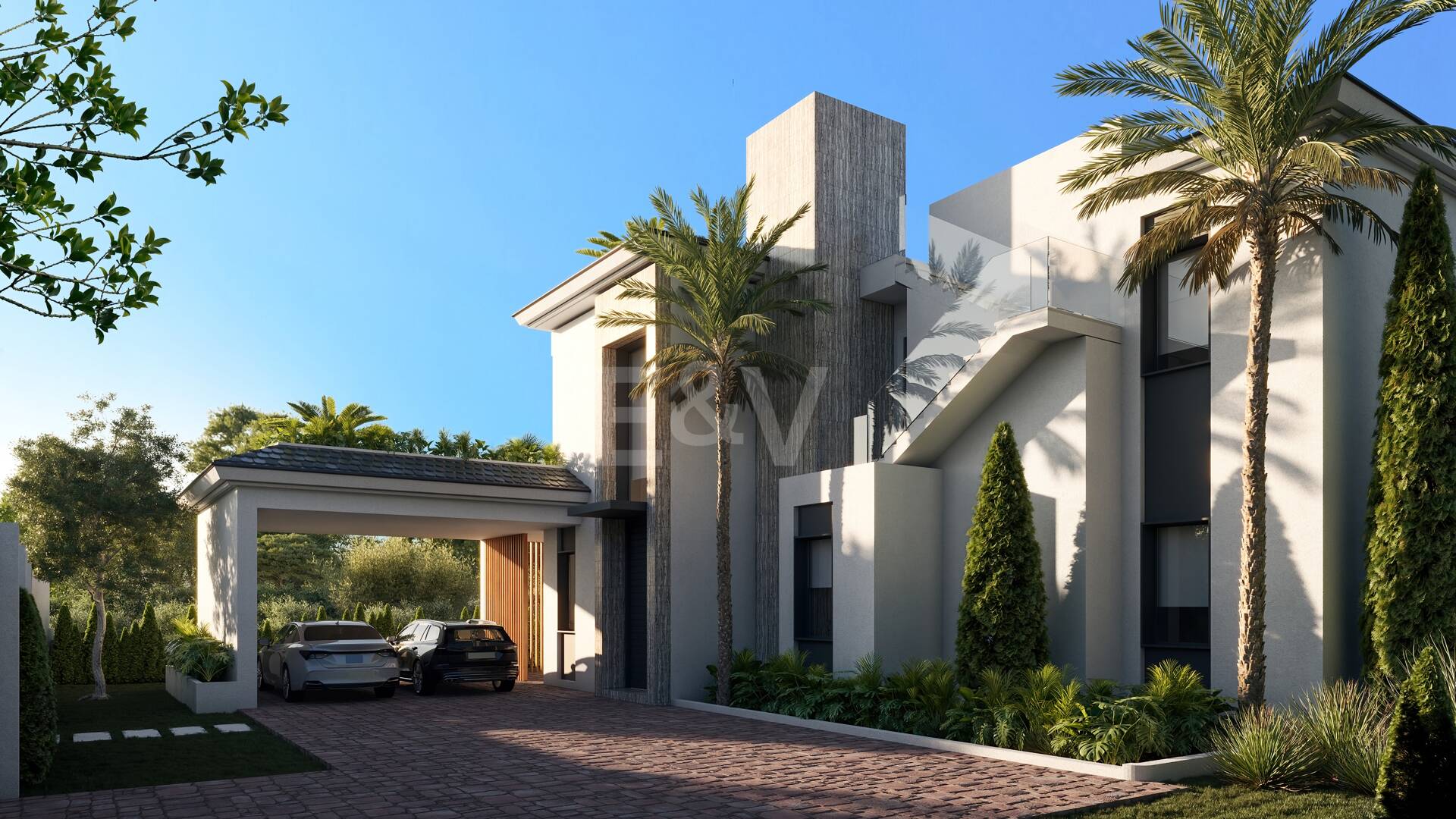 Nybyggd Villa bara fullbordad