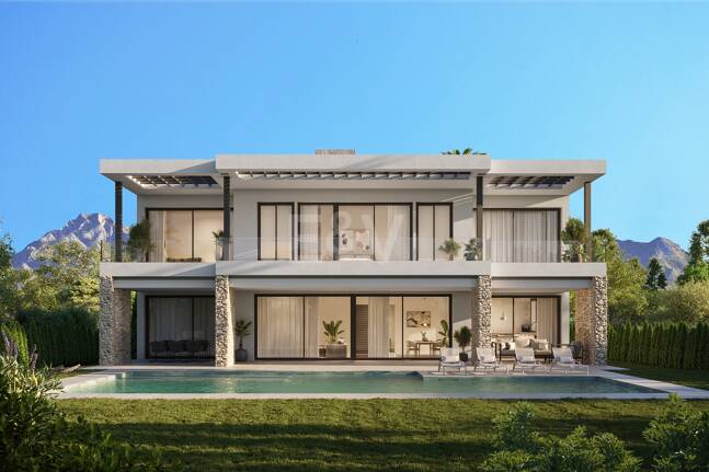 Nybyggd Villa bara fullbordad