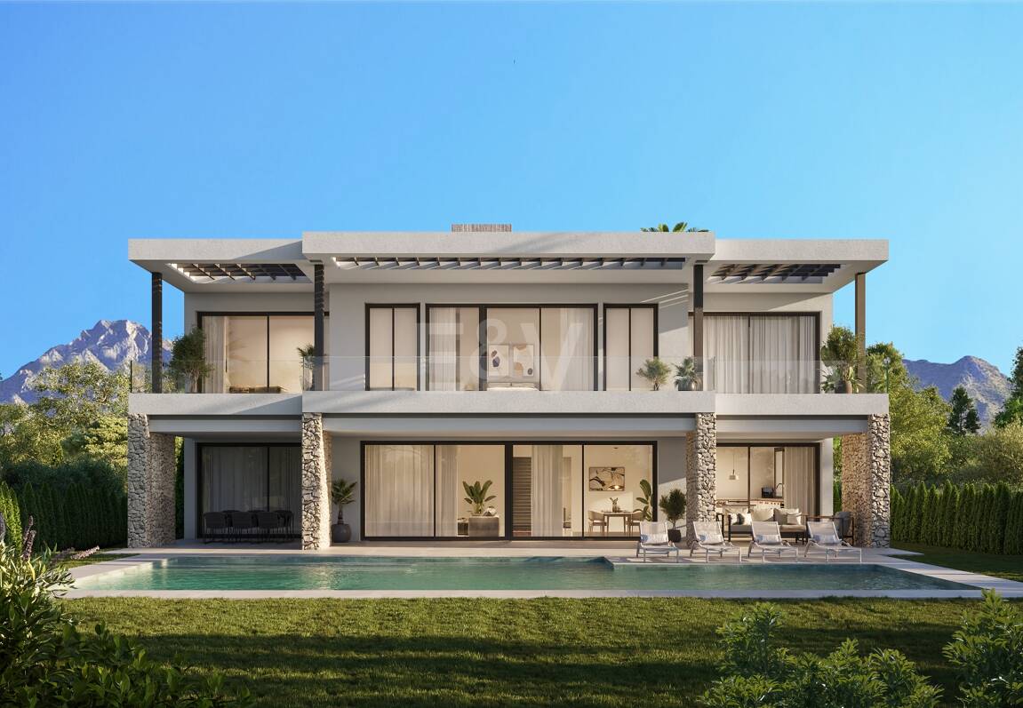 Nybyggd Villa bara fullbordad