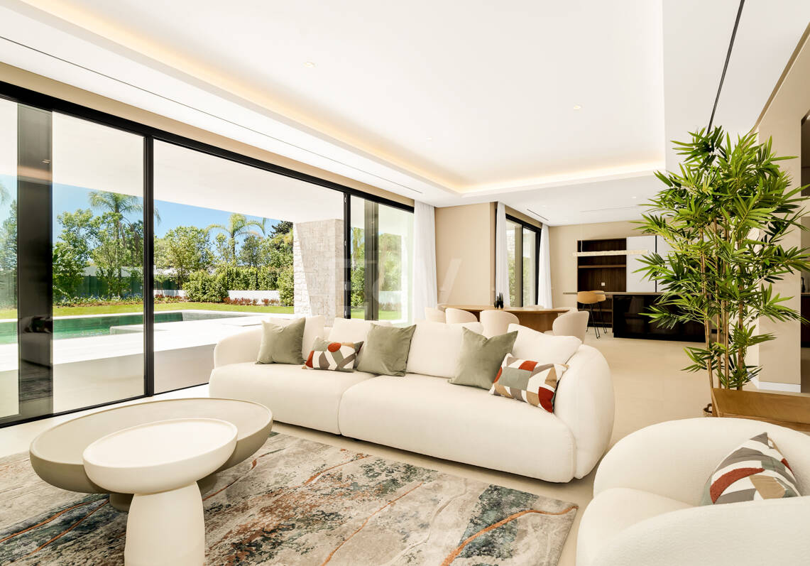 Villa de luxe nouvellement construite avec des équipements de spa à Nagüeles offrant une valeur exceptionnelle