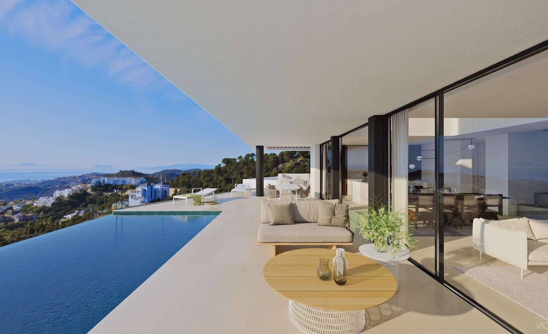 Benahavis: Nueva villa con impresionantes vistas al mar