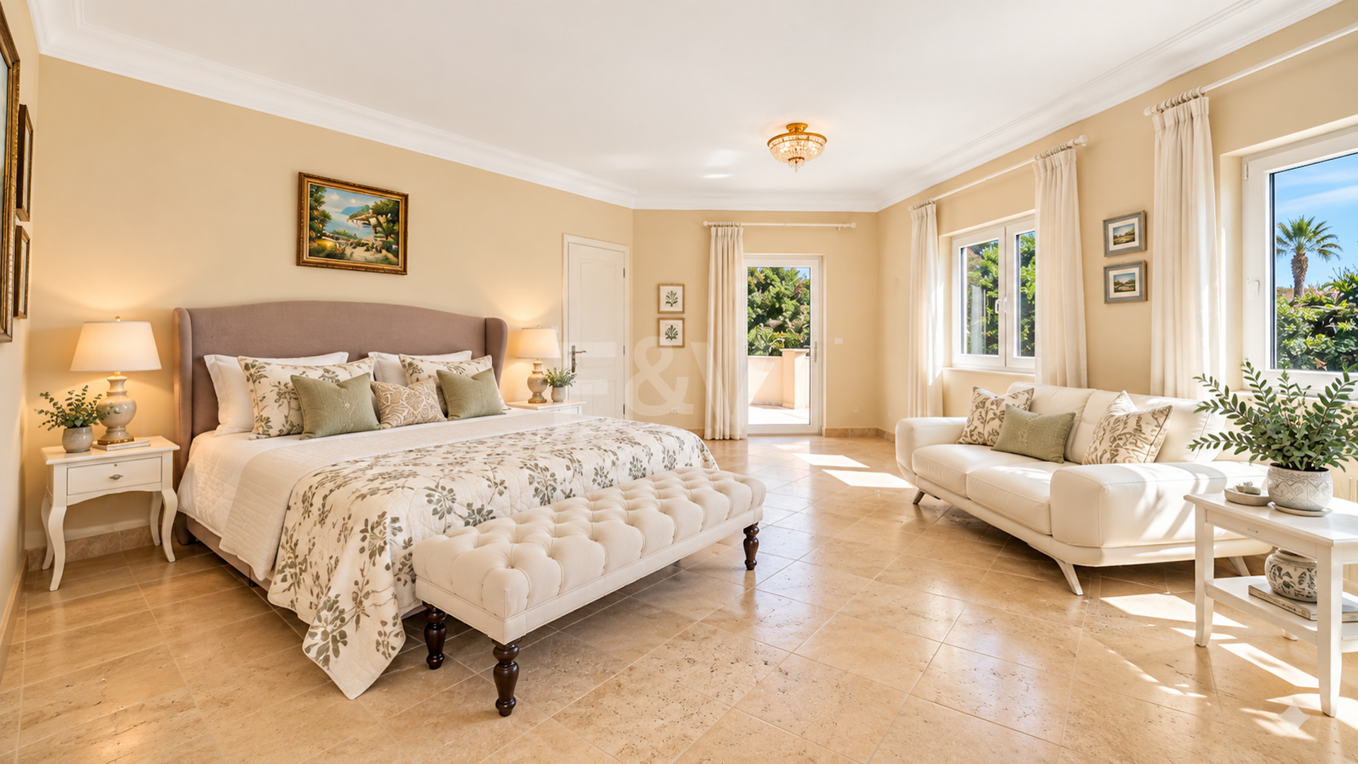 Impressive Villa with Expansive Gardens and Sea Views in El Rosario