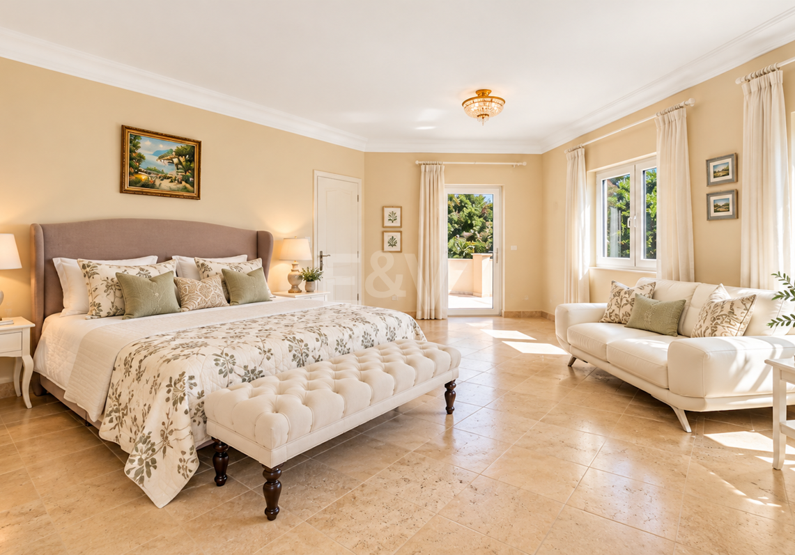 Impressive Villa with Expansive Gardens and Sea Views in El Rosario