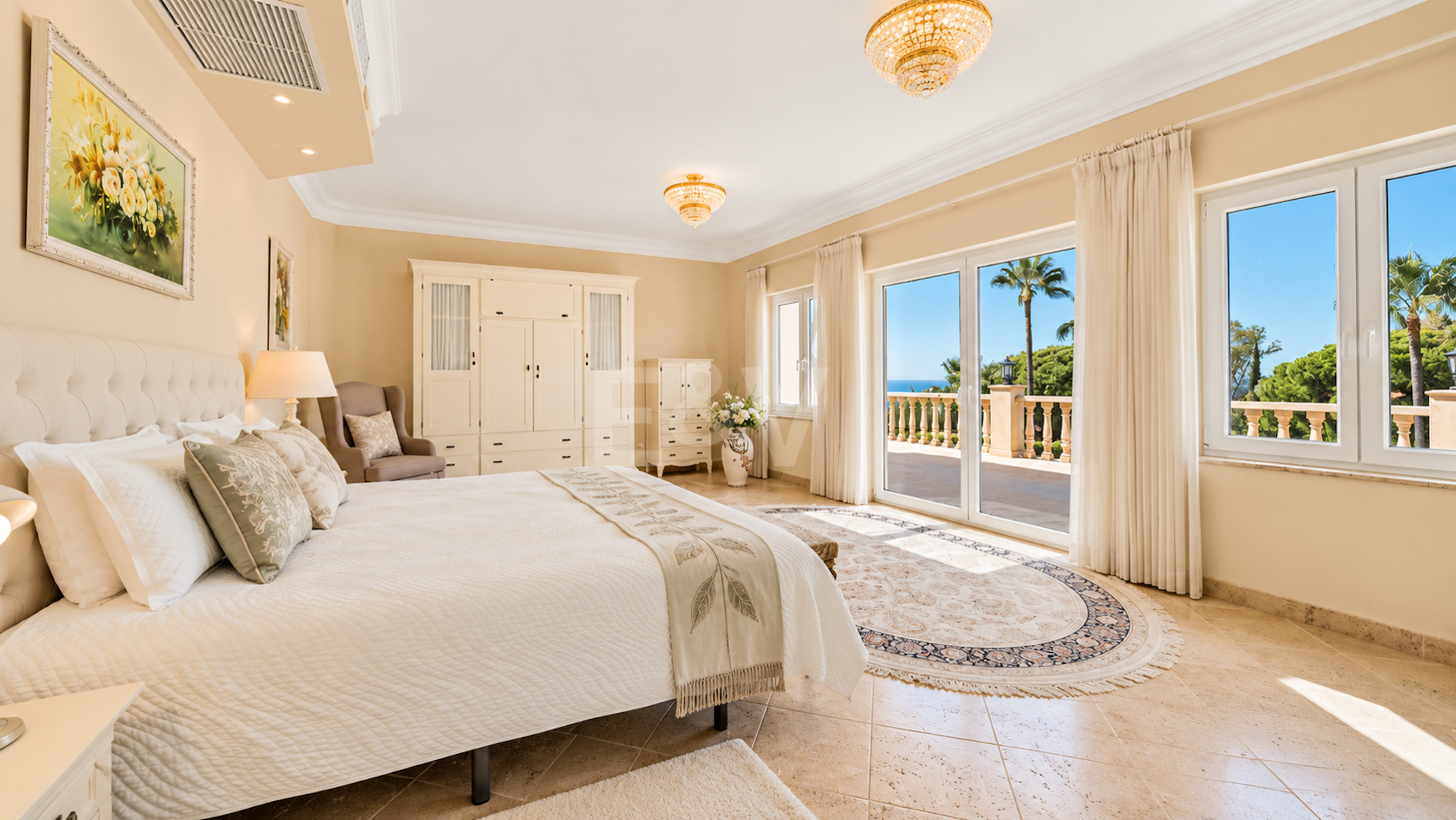Impressive Villa with Expansive Gardens and Sea Views in El Rosario