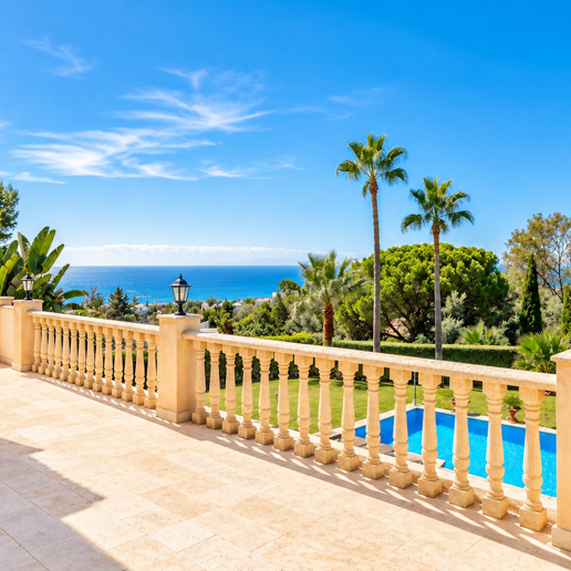 Impressive Villa with Expansive Gardens and Sea Views in El Rosario