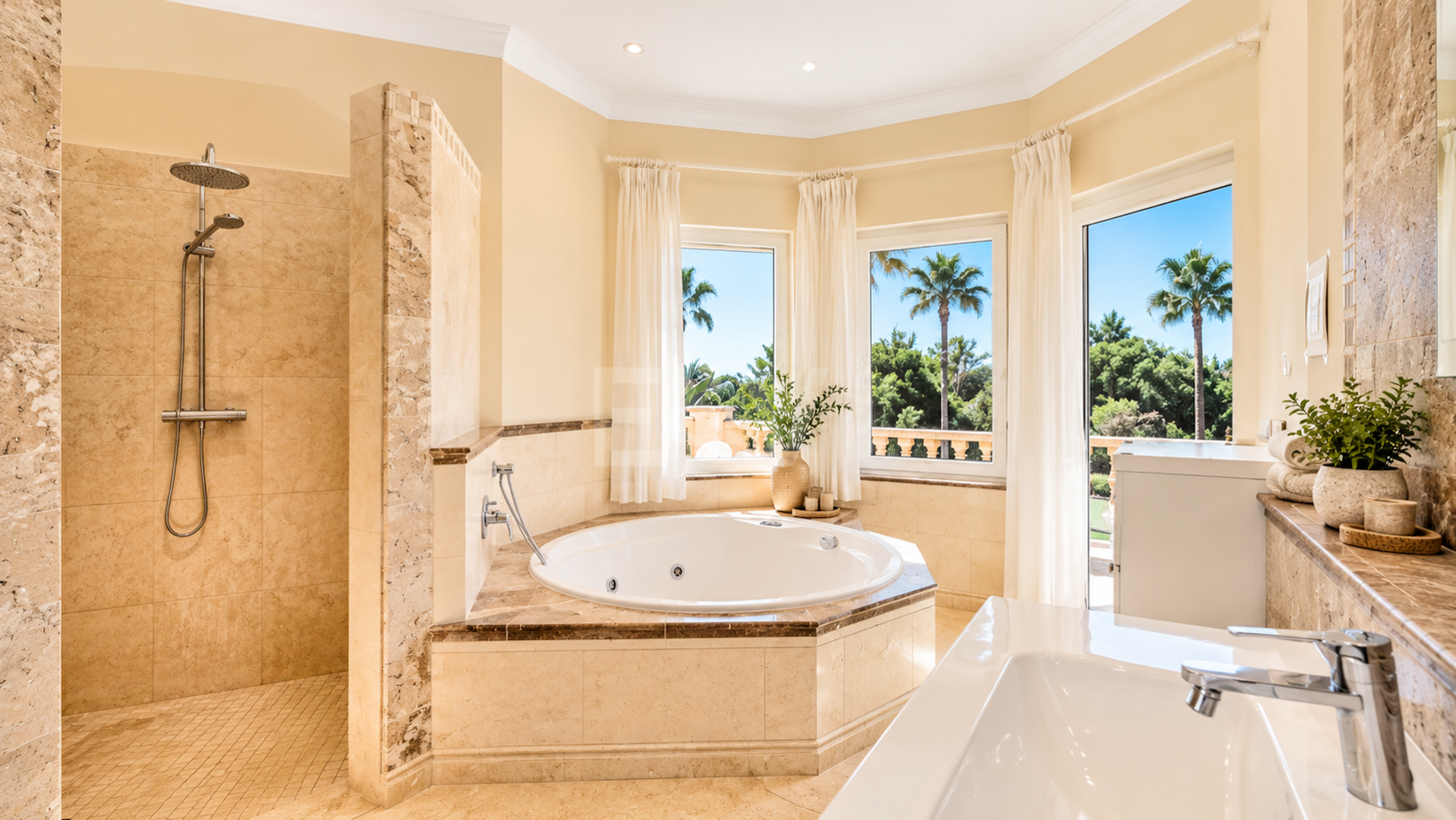 Impressive Villa with Expansive Gardens and Sea Views in El Rosario