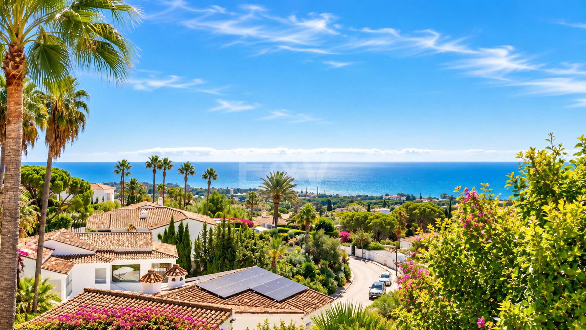 Impressive Villa with Expansive Gardens and Sea Views in El Rosario