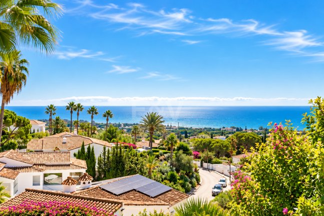 Impressive Villa with Expansive Gardens and Sea Views in El Rosario