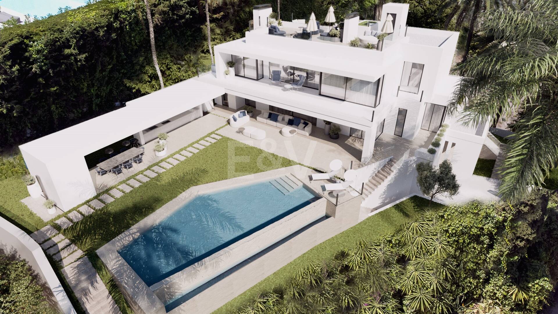 Preciosa villa en la prestigiosa zona de Cascada de Camoján