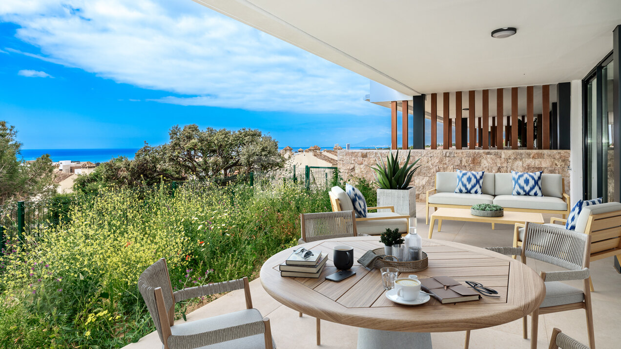 Erdgeschosswohnung mit großer Terrasse und Garten