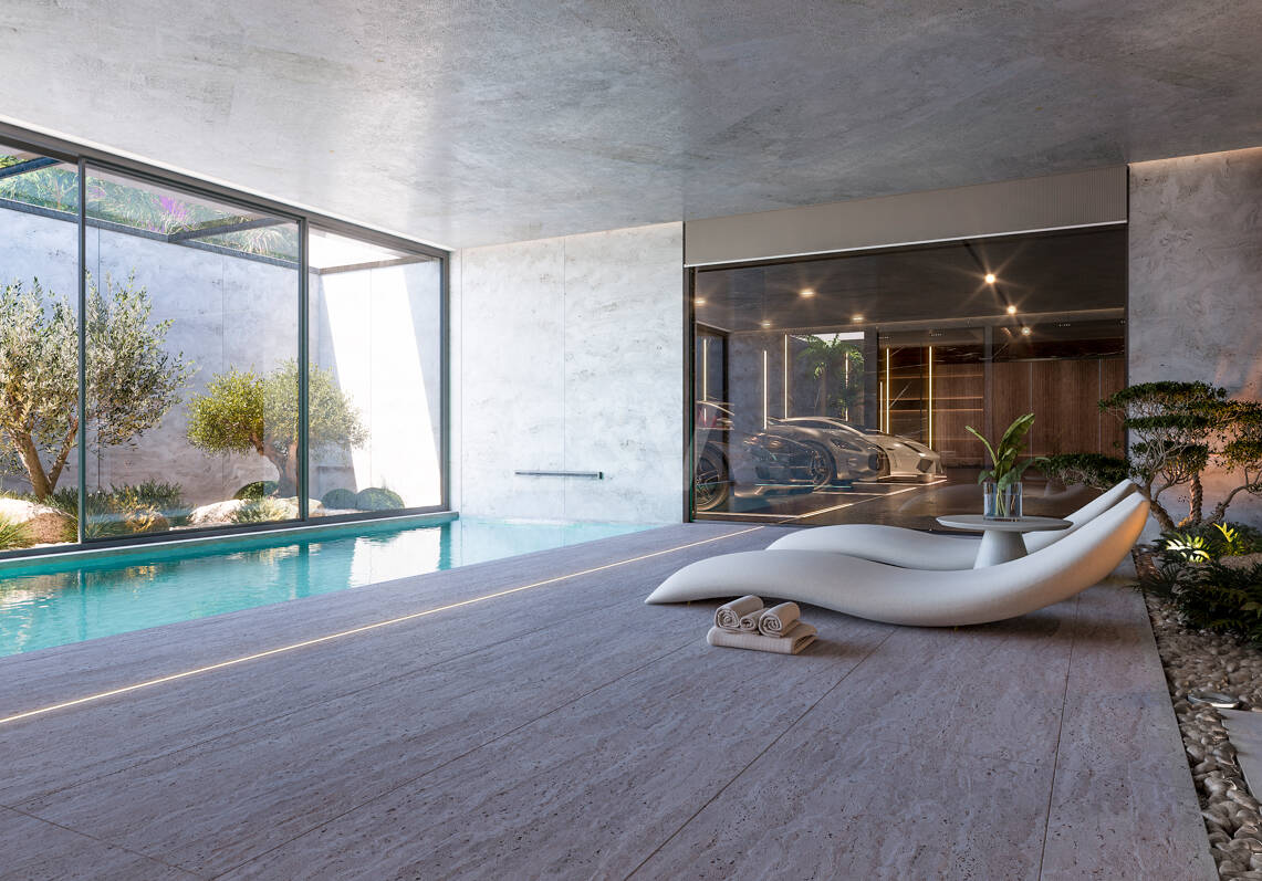 Ein Luxusprojekt von 5 avantgardistischen Villen in Cascada de Camoján
