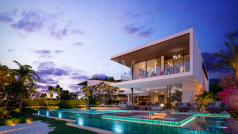 Utveckling av 5 Avant-Garde Villas i Cascada de Camoján