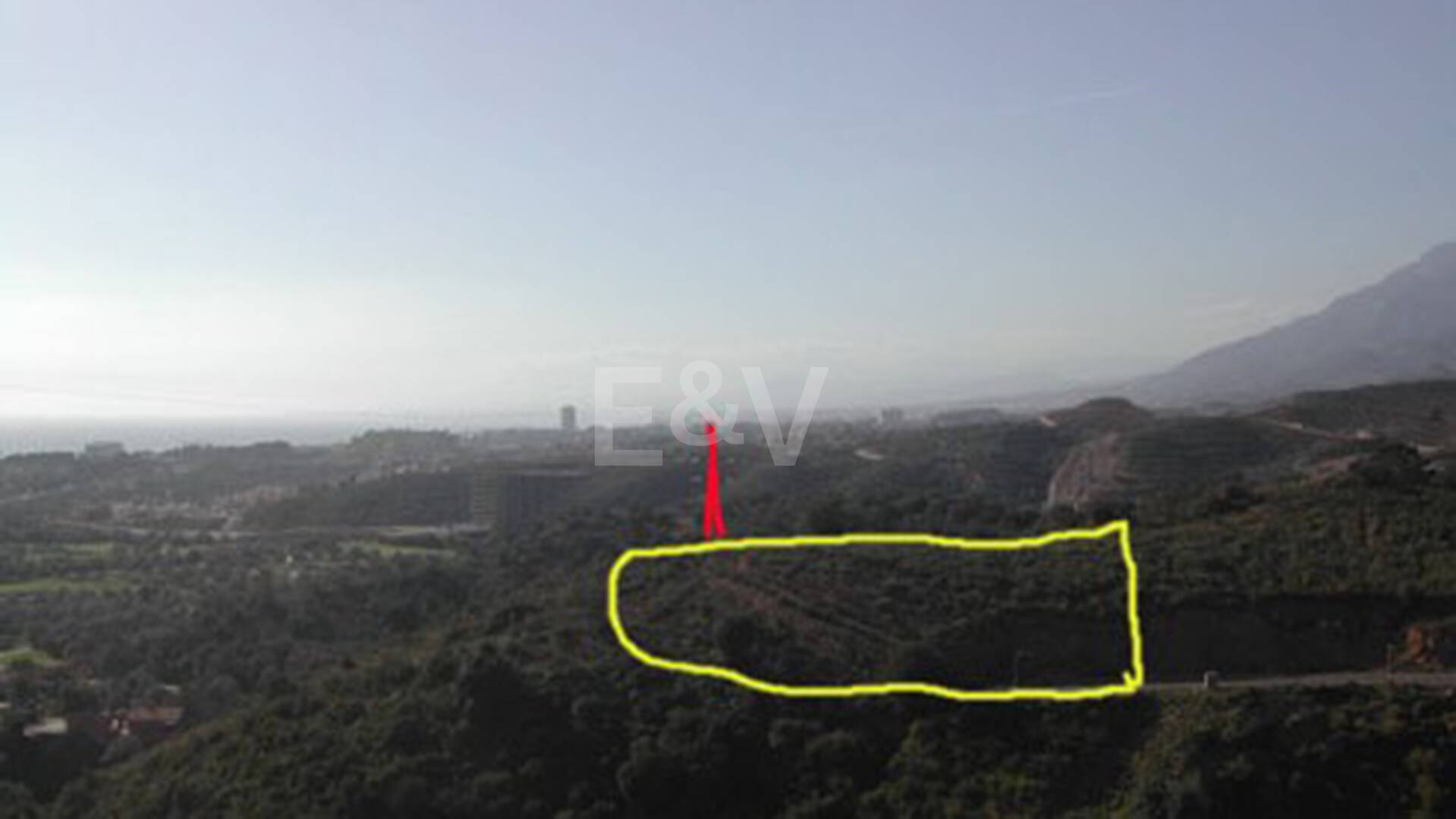 Byggplot med fantastisk utsikt i El Rosario