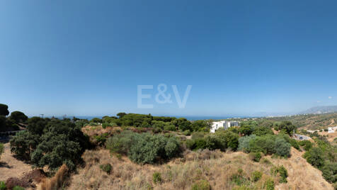 Emplacement privilégié avec projet de villa moderne avec vue sur la mer