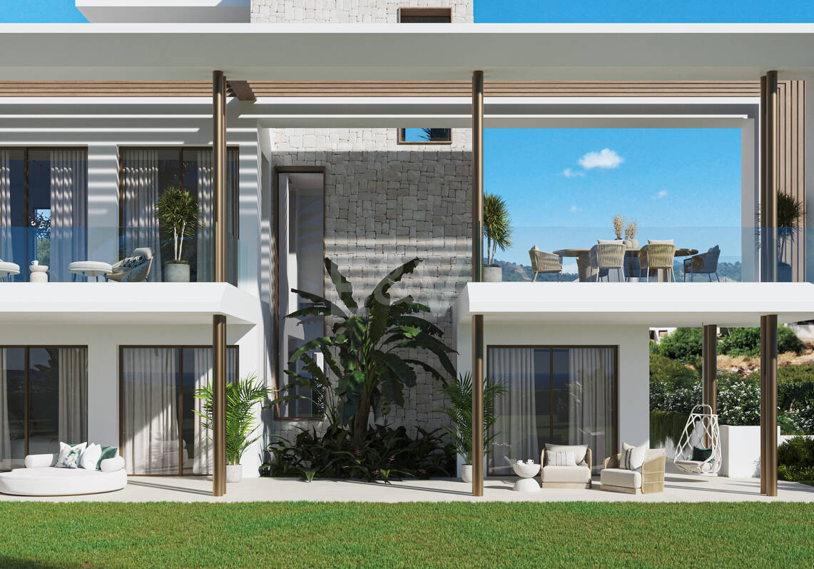 Emplacement privilégié avec projet de villa moderne avec vue sur la mer