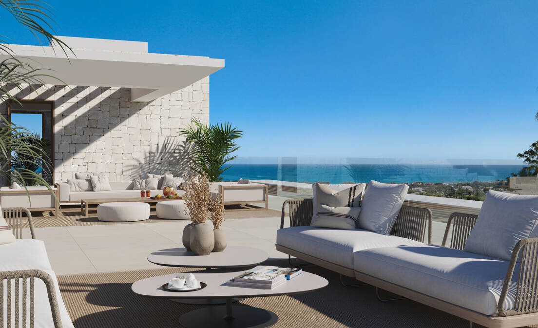 Wykres w pierwszej lokalizacji z projektem dla nowoczesnej willi z widokiem na morze