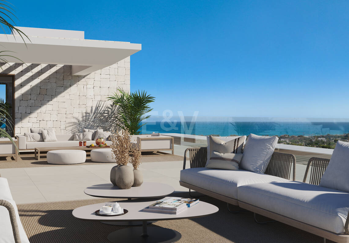 Emplacement privilégié avec projet de villa moderne avec vue sur la mer