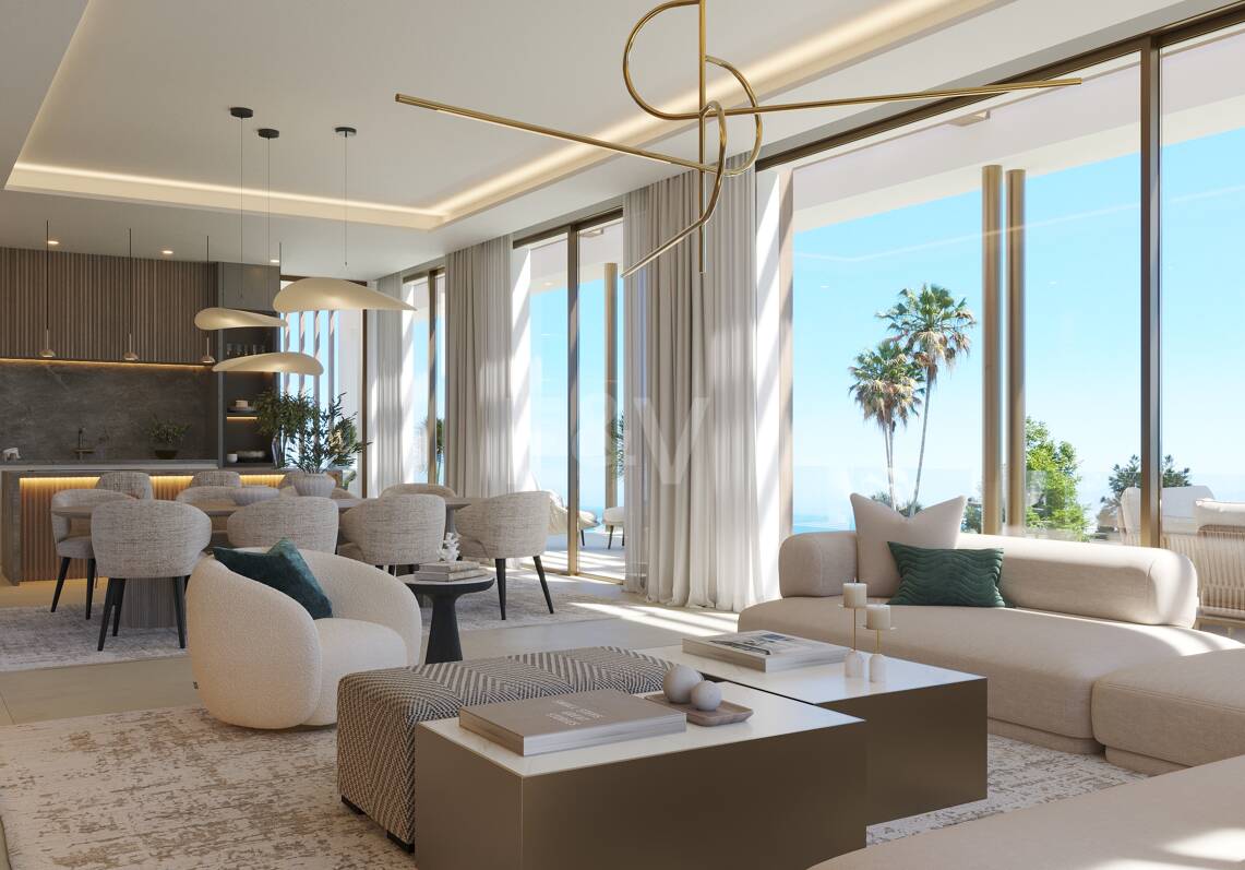 Emplacement privilégié avec projet de villa moderne avec vue sur la mer