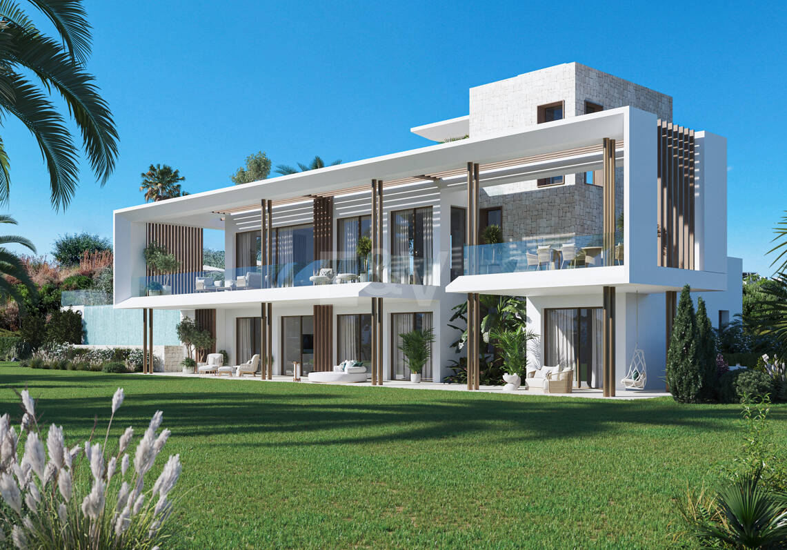 Emplacement privilégié avec projet de villa moderne avec vue sur la mer