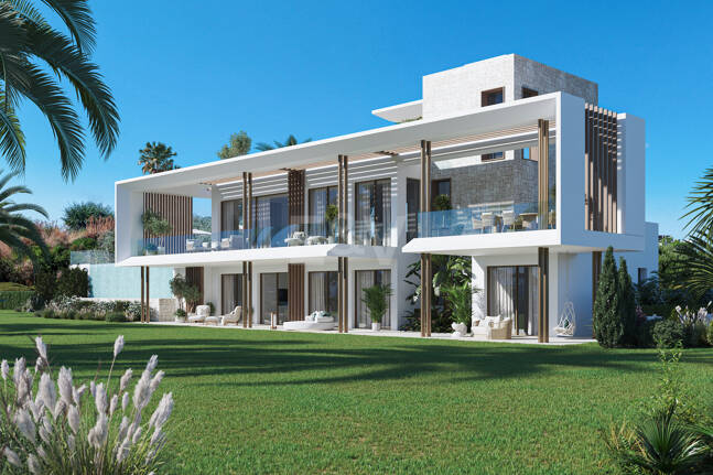 Grundstück in bester Lage mit Projekt für eine moderne Villa mit Meerblick