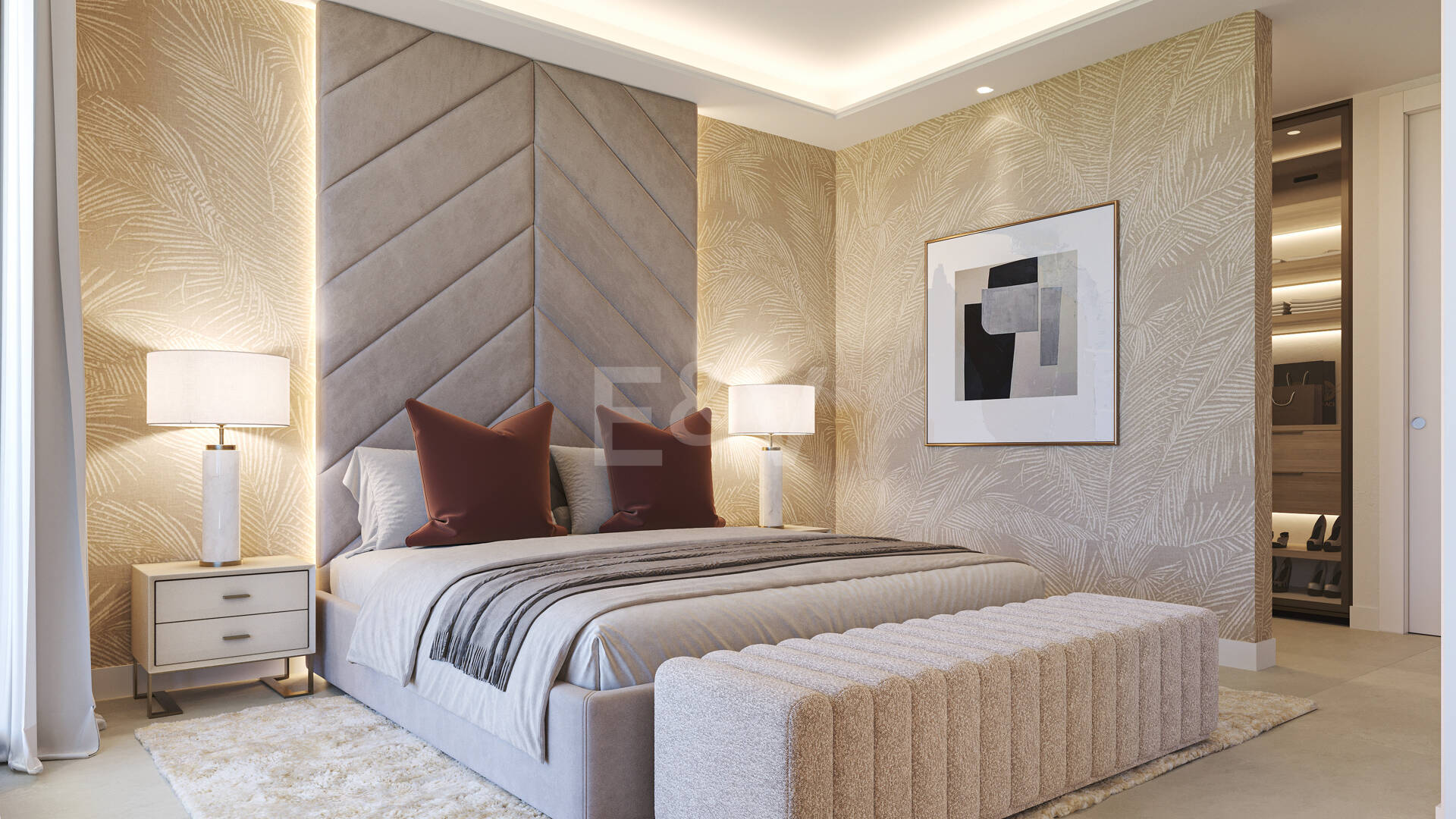 Grundstück in bester Lage mit Projekt für eine moderne Villa mit Meerblick