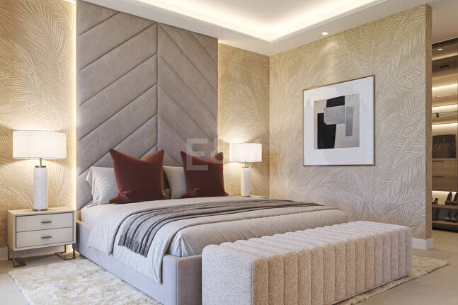 Grundstück in bester Lage mit Projekt für eine moderne Villa mit Meerblick