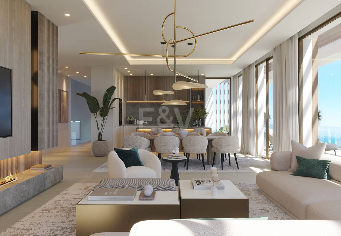 Grundstück in bester Lage mit Projekt für eine moderne Villa mit Meerblick