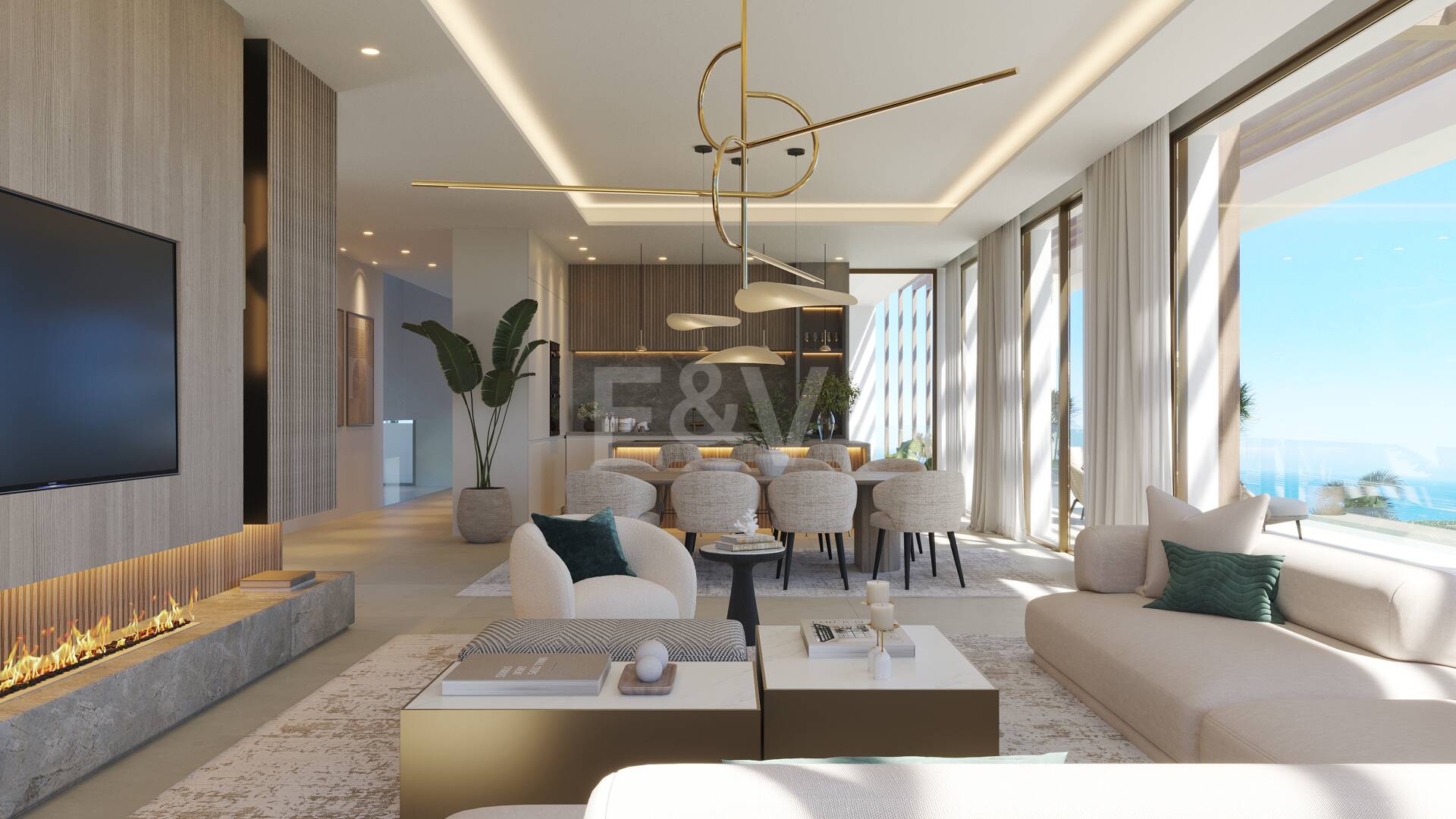 Grundstück in bester Lage mit Projekt für eine moderne Villa mit Meerblick