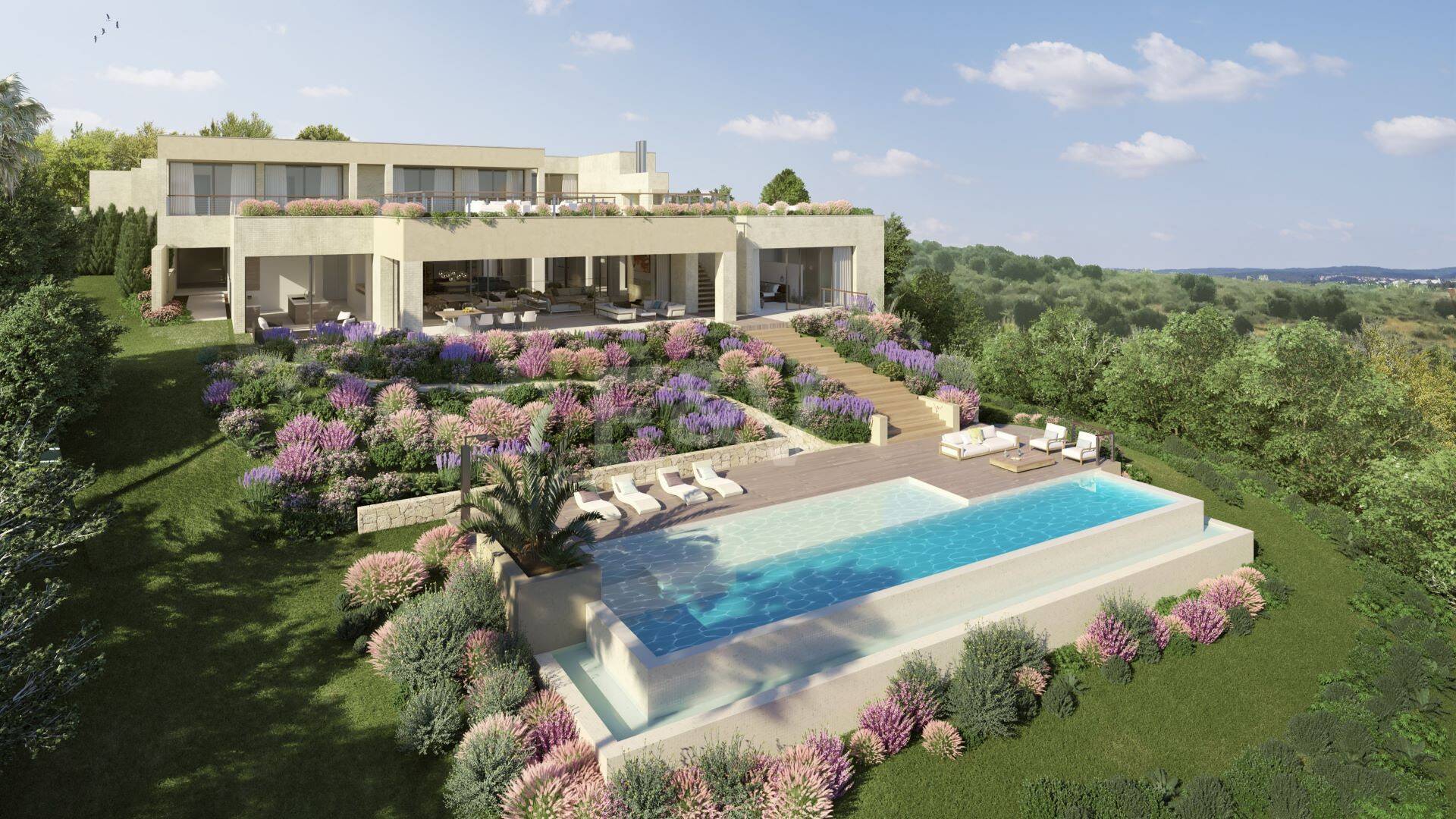 Terrain de première ligne à Los Flamingos Golf avec vue