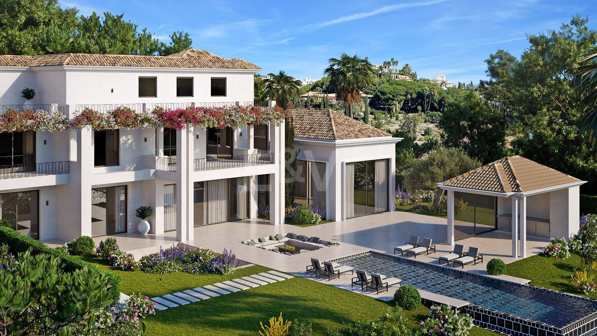 Grundstück in erster Linie im Los Flamingos Golf mit Aussicht