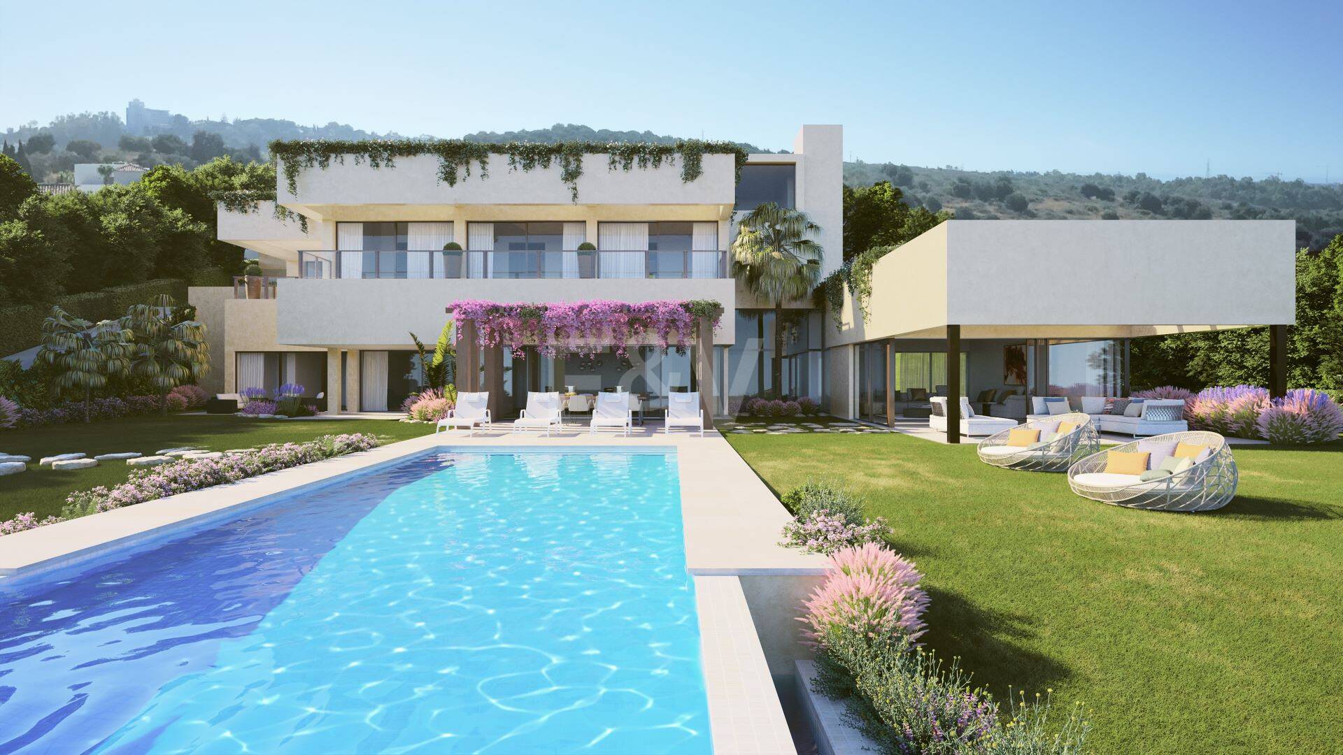 Terrain de première ligne à Los Flamingos Golf avec vue