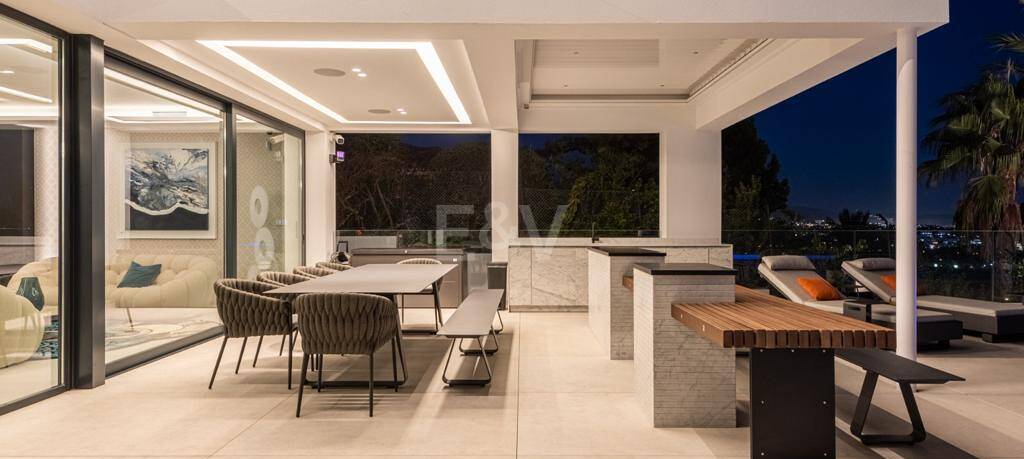 Modern Designer Villa with Panoramic Sea, Golf and Mountain Views