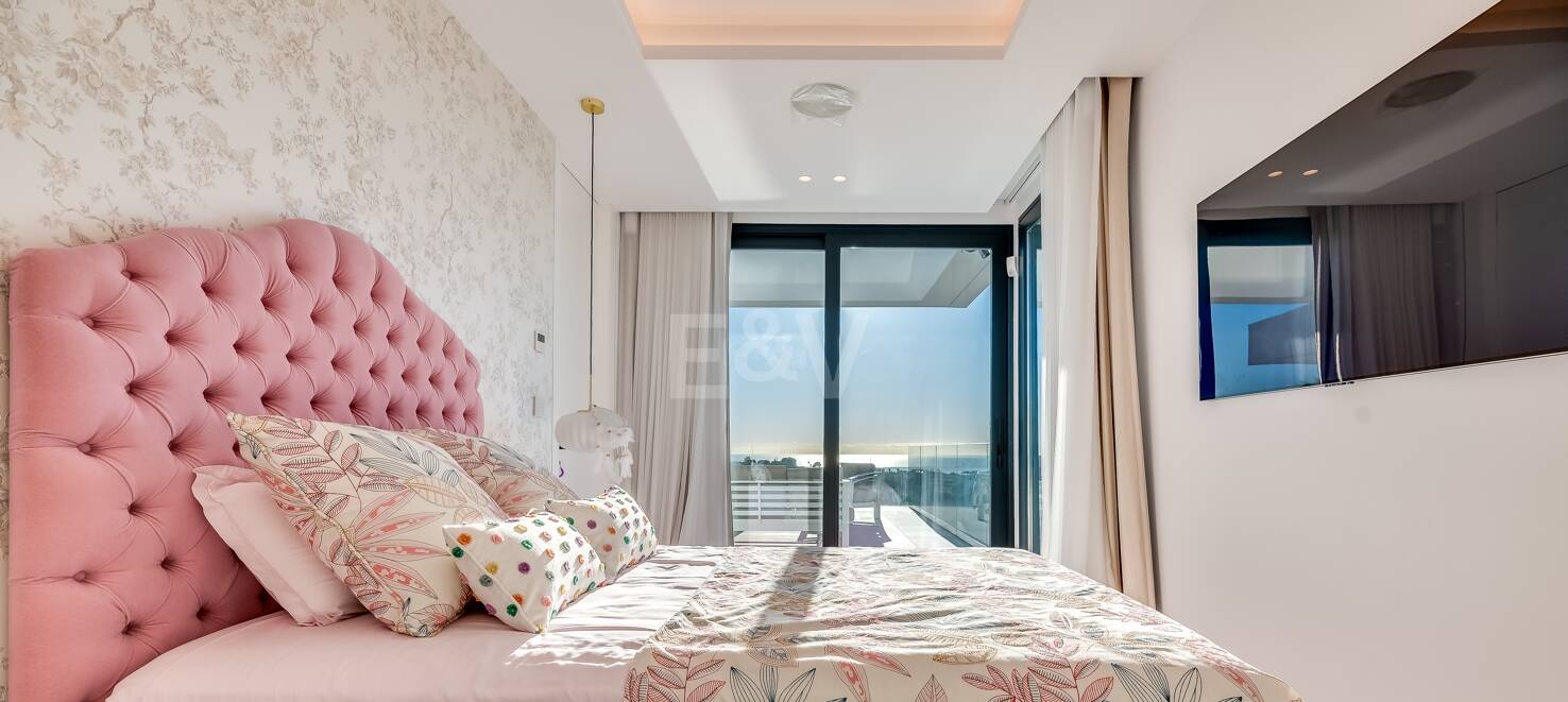 Modern Designer Villa with Panoramic Sea, Golf and Mountain Views