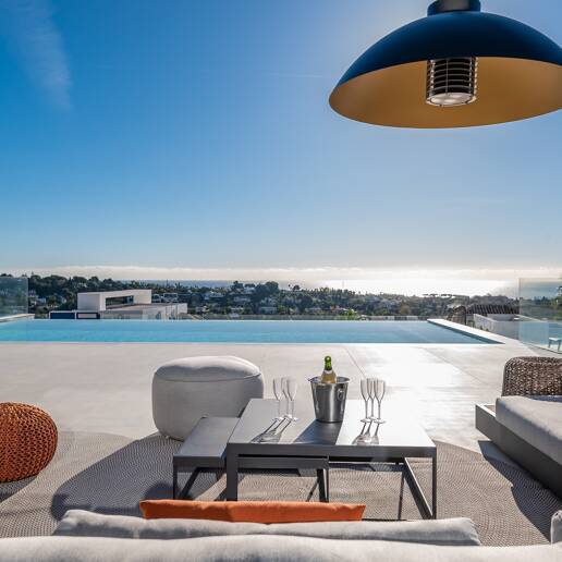 Modern Designer Villa with Panoramic Sea, Golf and Mountain Views