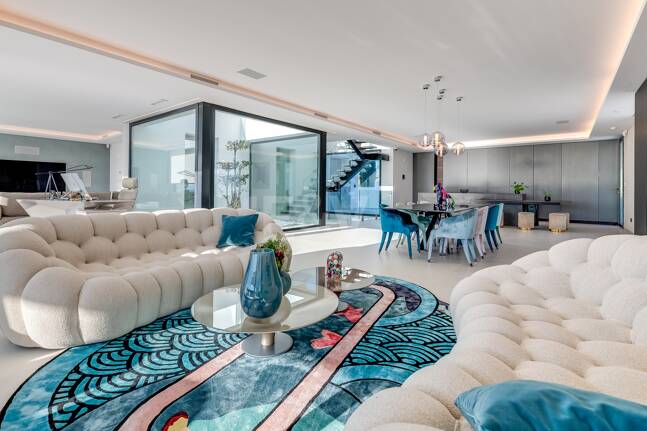 Modern Designer Villa med Panoramic Sea, Golf och Mountain Views