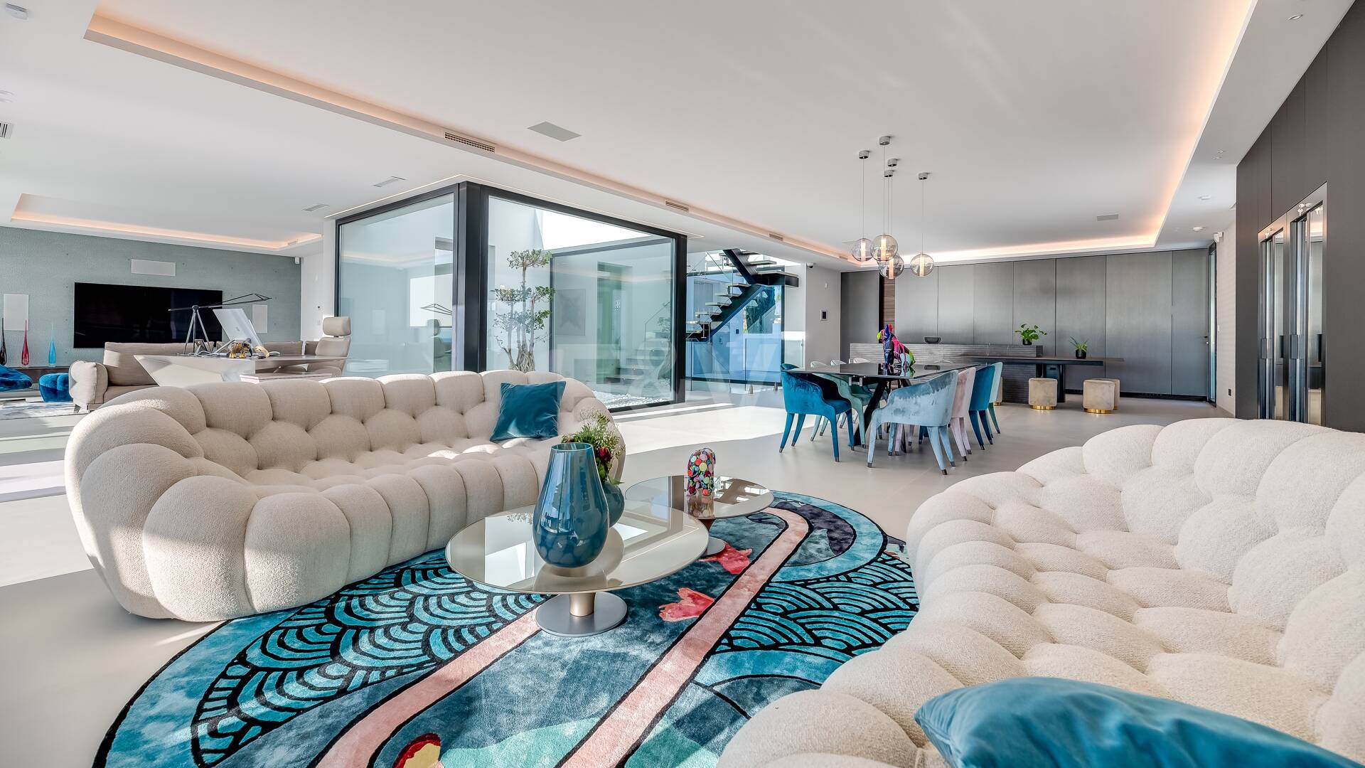 Modern Designer Villa med Panoramic Sea, Golf och Mountain Views