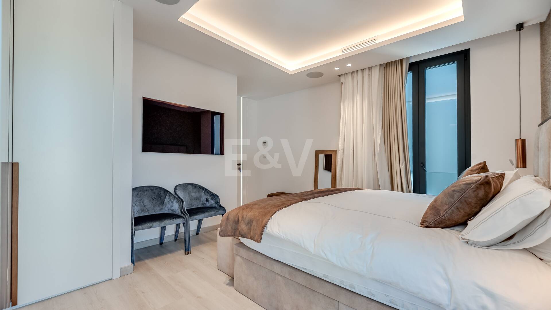 Modern Designer Villa med Panoramic Sea, Golf och Mountain Views