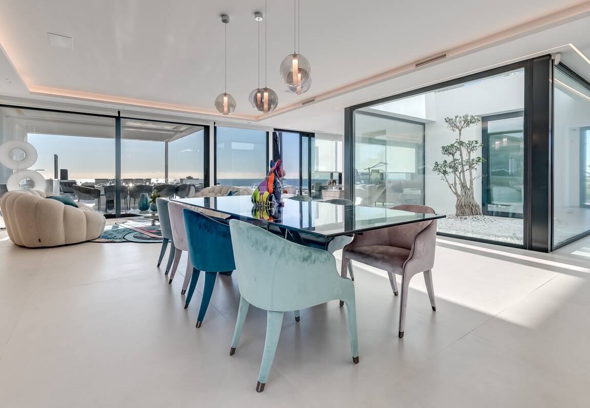 Modern Designer Villa med Panoramic Sea, Golf och Mountain Views