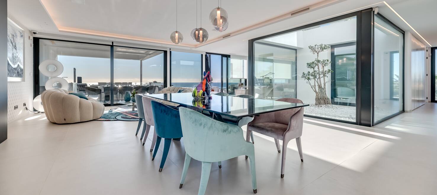 Modern Designer Villa with Panoramic Sea, Golf and Mountain Views