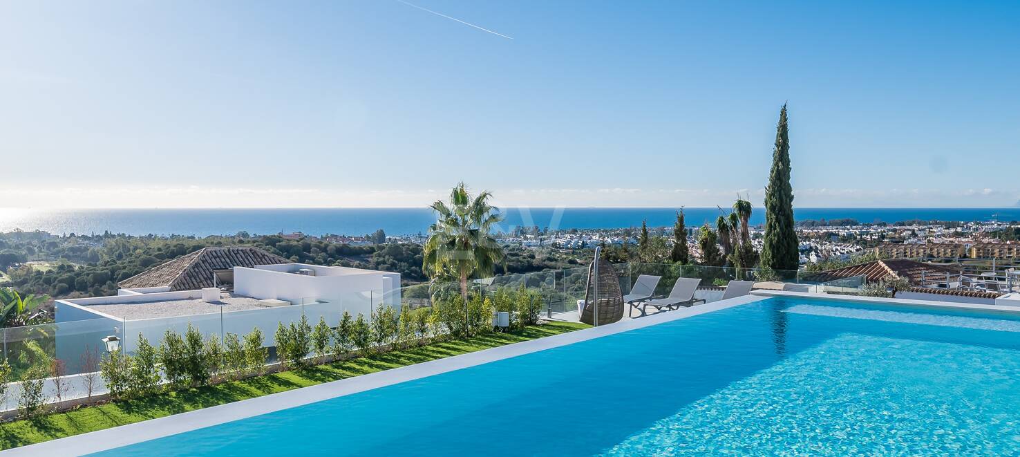 Modern Designer Villa with Panoramic Sea, Golf and Mountain Views