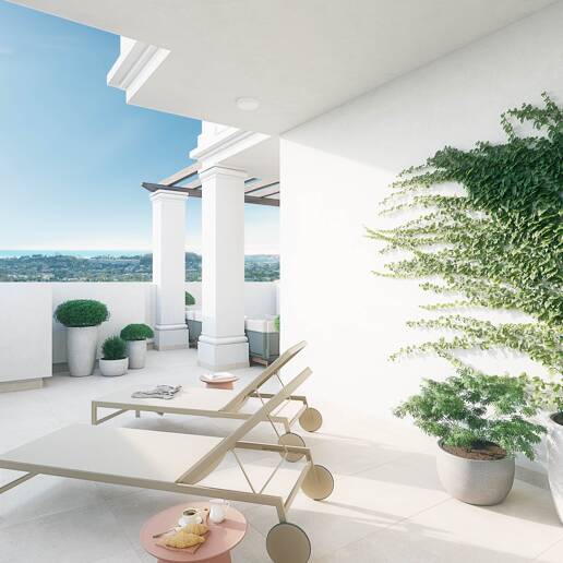 Ample apartment in Nueva Andalucia with spacious terrace